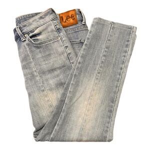 LEE Y2K Vintage Jeans Front Seam Light Wash Relaxed Zip Levi’s Pants Women 10